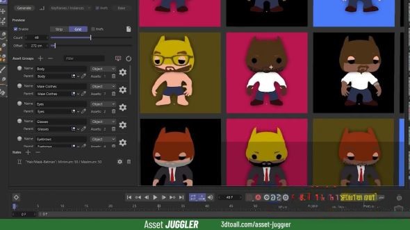 C4D组合变形展示插件 3DtoAll Asset Juggler V1.3 For Cinema 4D R17-R26 Win破解版-1