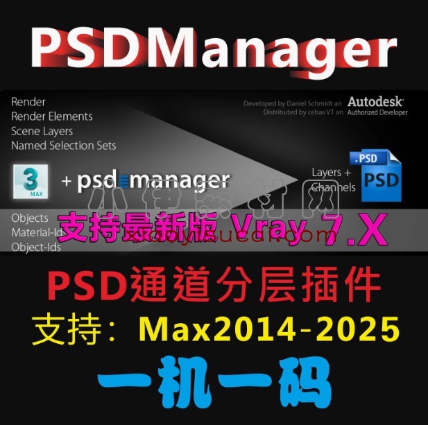 3DS MAX多通道渲染插件 RPManager v7.24 for 3ds Max 2013 – 2022 破解版-1